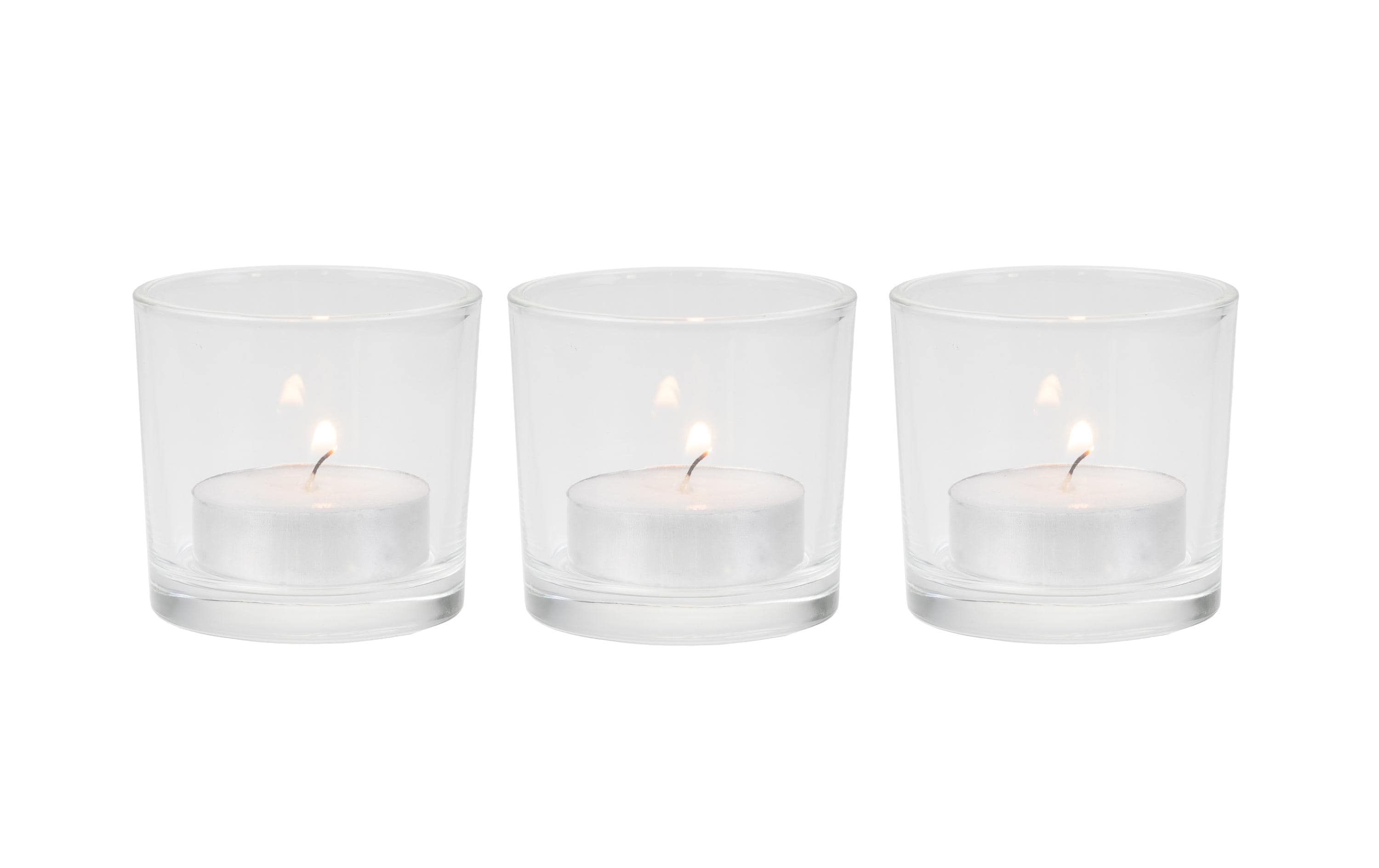 COCON Teelichhalter 3er Set, Glas 5.4cm (D oben)/5cm (D unten), 5.2cm (H)
