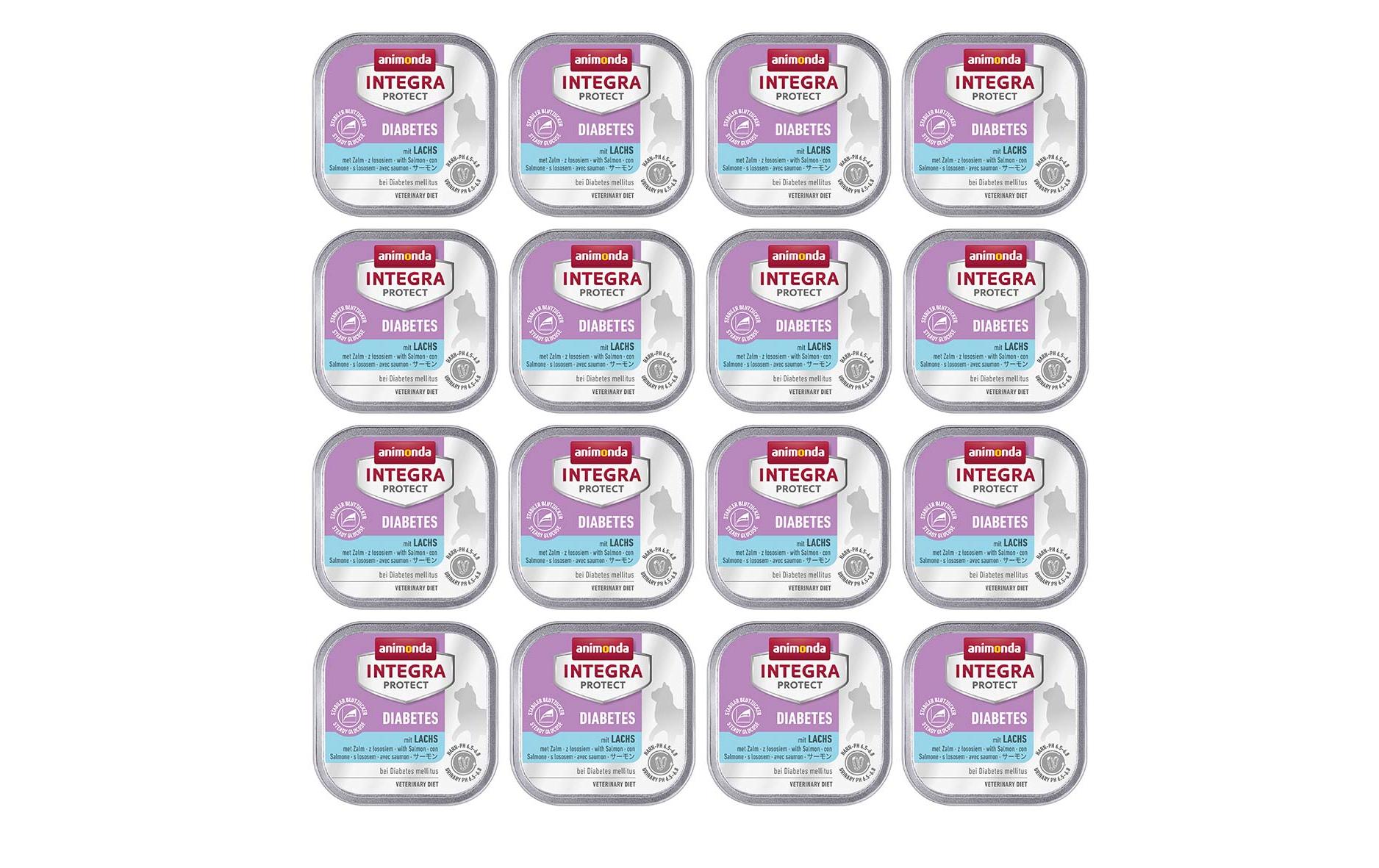 Animonda Integra Cat Diabetes Lachs 16x100g Kit