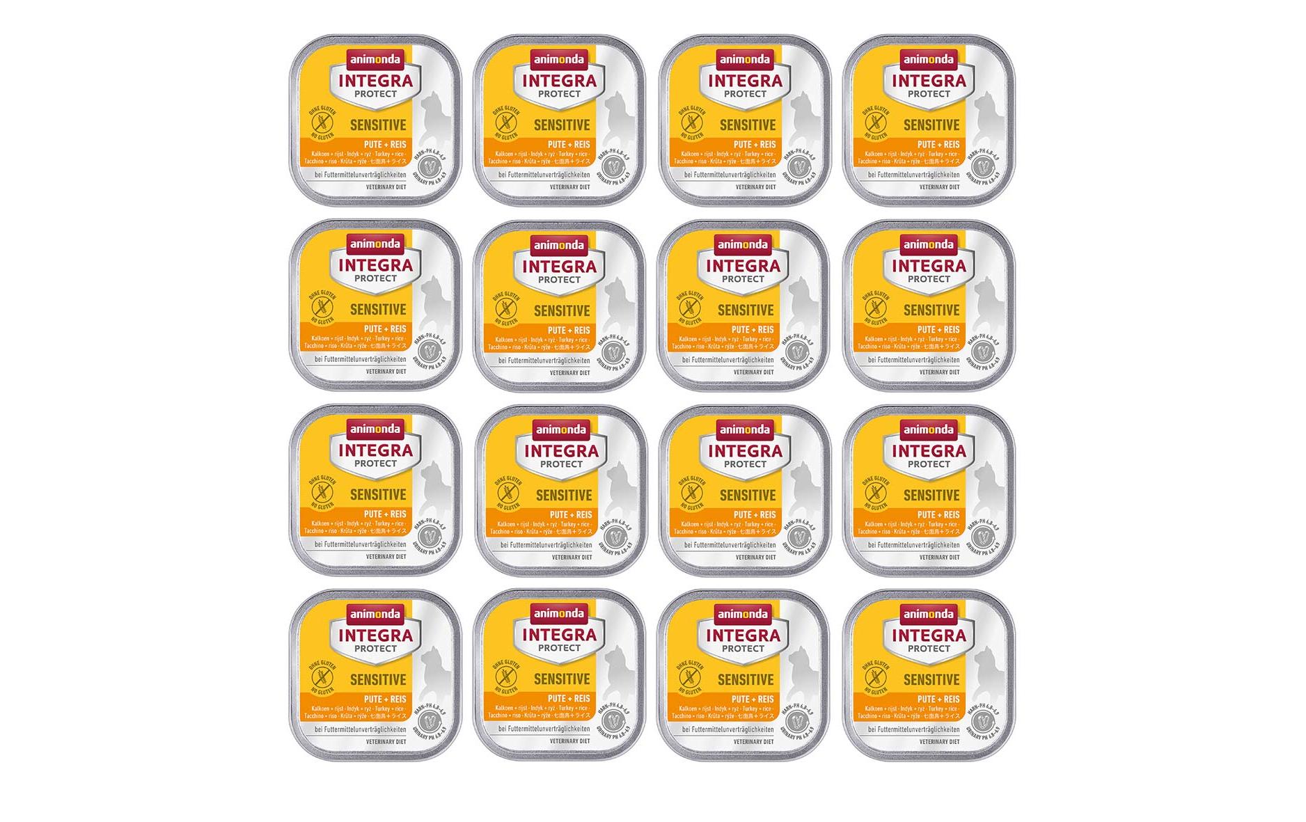 Animonda Integra Cat Sensitive 16x100g Kit Huhn pur