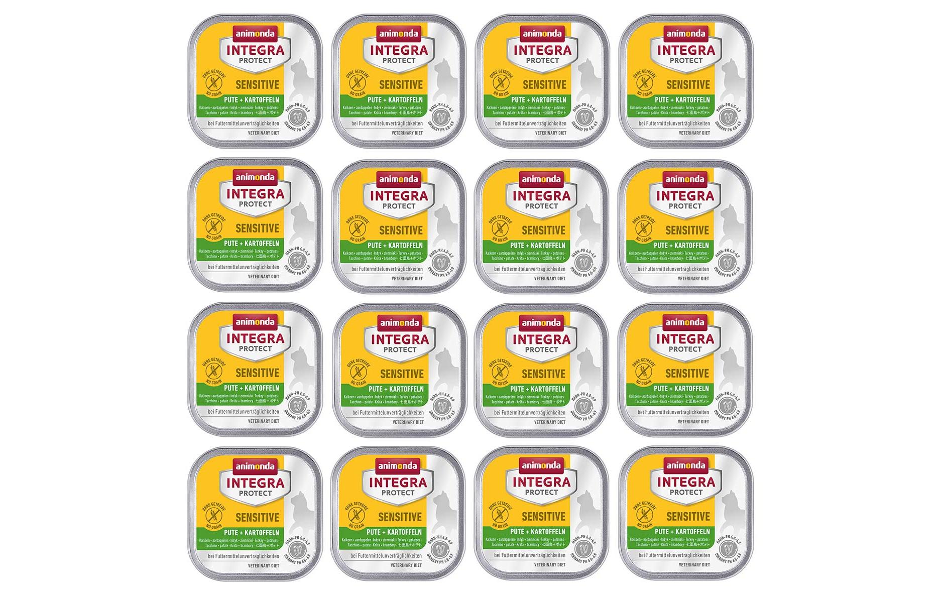 Animonda Integra Cat Sensitive  16x100g Kit Pute & Kartoffe
