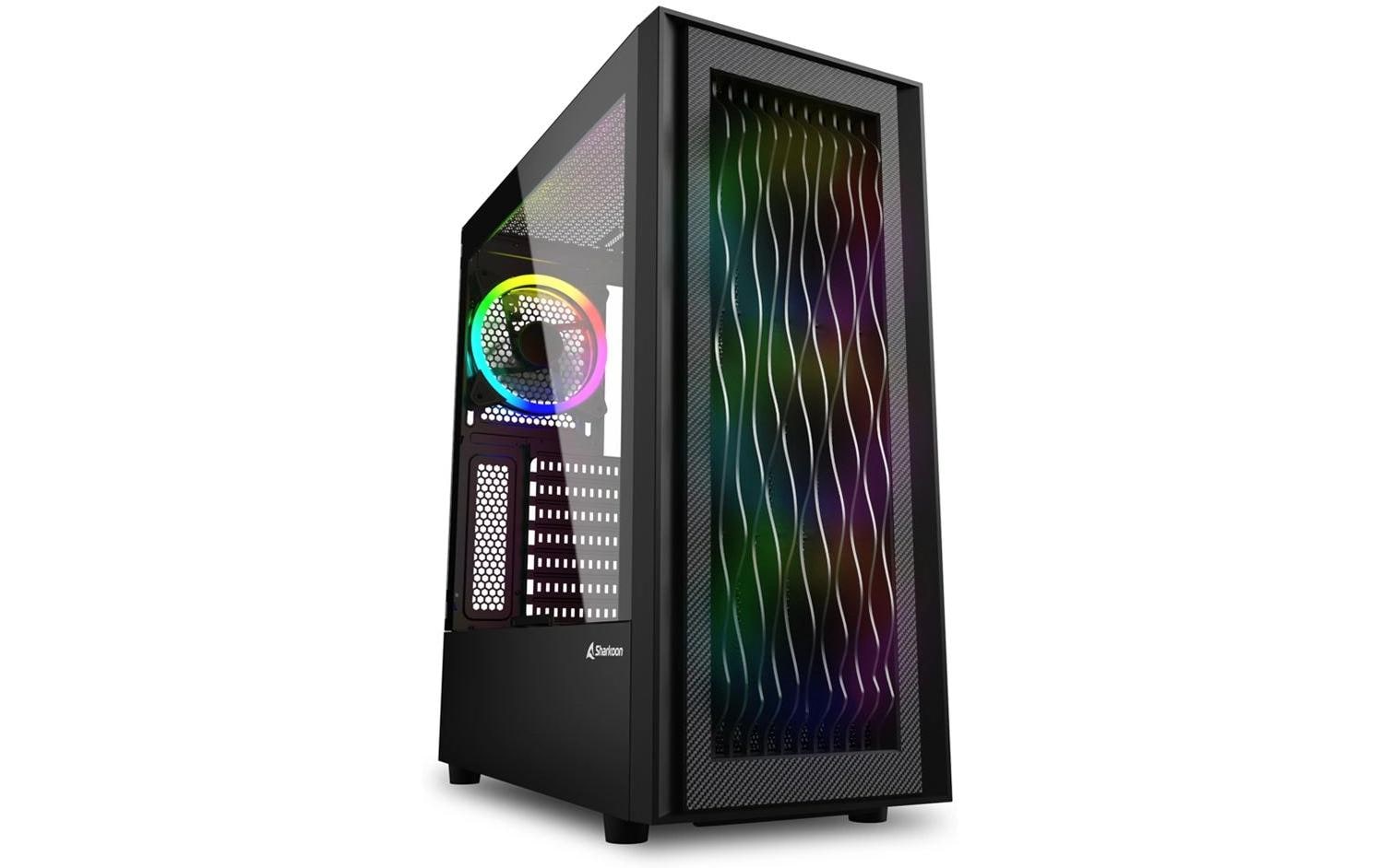Sharkoon RGB Wave ATX, 2x U3, 1x Type-C, 4x 120 ARGB