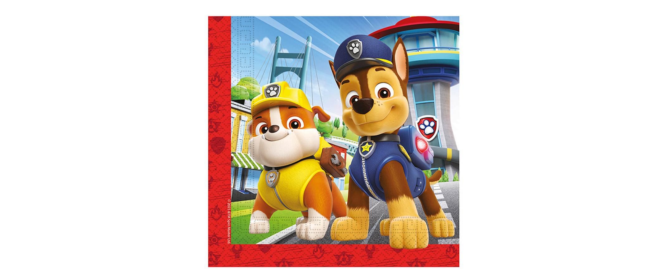 Amscan Servietten Paw Patrol 16 Stück 33x33 cm, 16 Stück