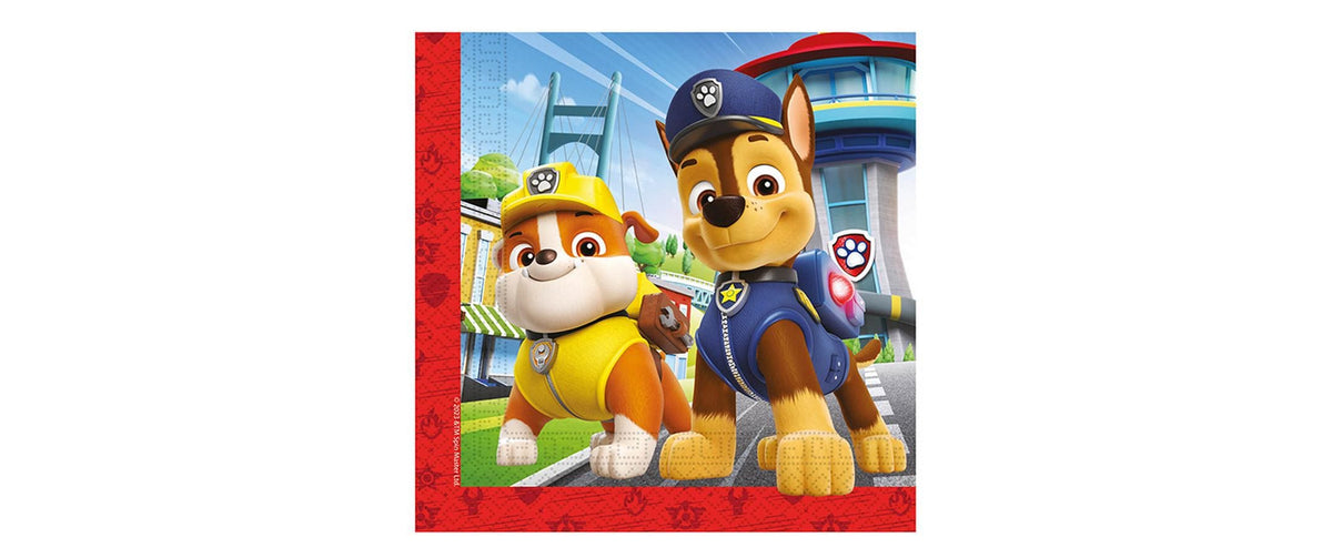 Fiesta Servietten Paw Patrol 33 x 33 cm, 2-lagig, 20 Stk, Papier FSC