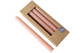 Boltze Stabkerze Classic 4 tlg. Hellrosa H: 25 cm, D: 2.3 cm, Paraffin