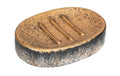 Wenko Seifenablage Lacona Beton, Schwarz/Gold/Grau