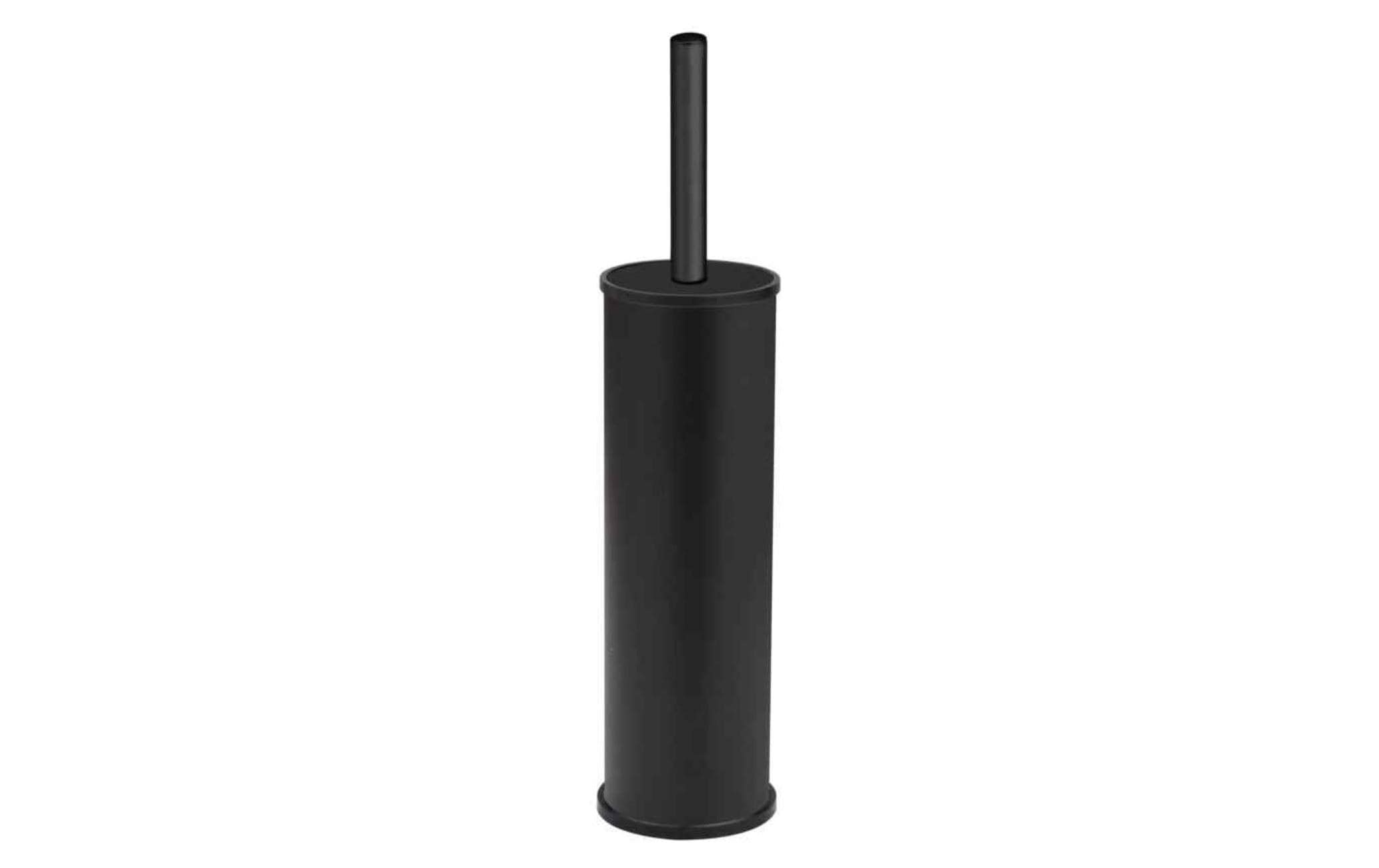 Wenko WC-Garnitur Olmedo Edelstahl, Schwarz