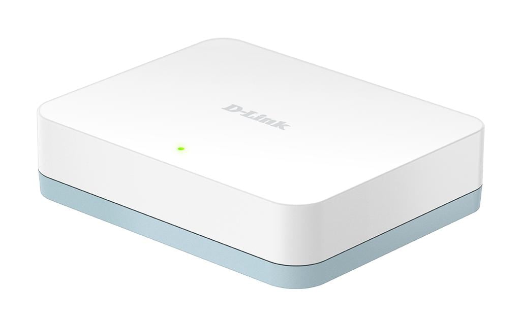D-Link DGS-1005D: 5Port Switch, 1Gbps Eco AutoUplink, ext. NT, lüfterlos, Energysave
