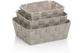Kela Bad-Utensilienhalter Alvaro 3-teiliges Set, Silbergrau