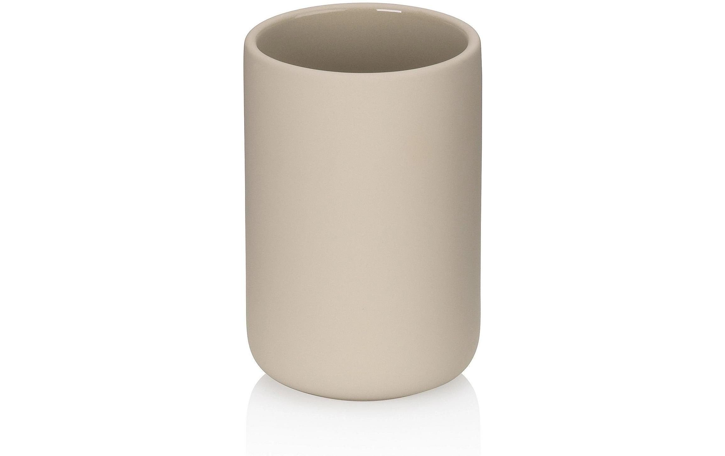 Kela Zahnputzbecher Sana Keramik, Beige