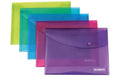 Rapesco A4+-Druckknopf-Sammelmappe assortierte Farben, 5 Stk.