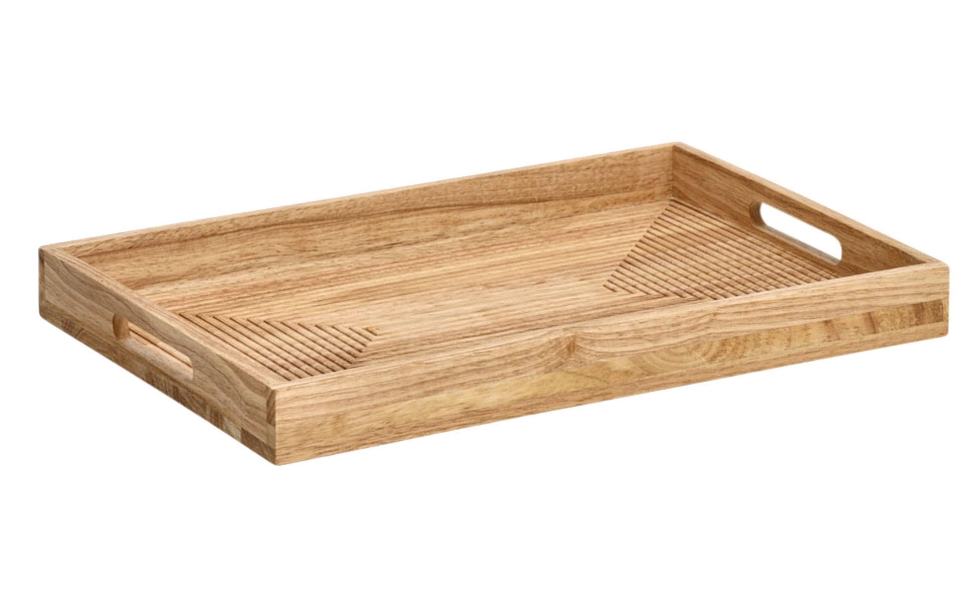 Zeller Present Serviertablett Gummibaum, 45,7 x 30,5 x 4,5 cm