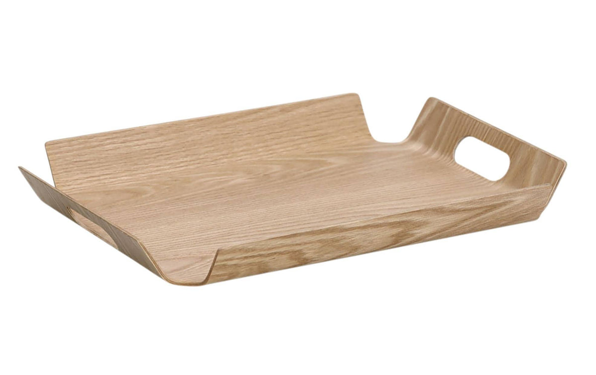 Zeller Present Serviertablett Eichenfurnier, 44,5 x 33,5 x 4,5 cm