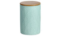 Zeller Present Vorratsdose Leaf Mint Keramik/Bambus, Ø 10 x 15 cm, 720 ml