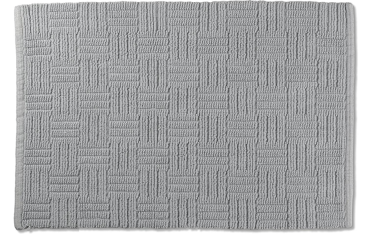 Kela Badteppich Leana 100% Baumwolle, 80x50cm, Felsgrau