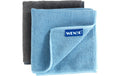 Wenko Mikrofaser Reinigungstücher Miko 2er Set, 30 x 30 cm, Schwarz/Grau
