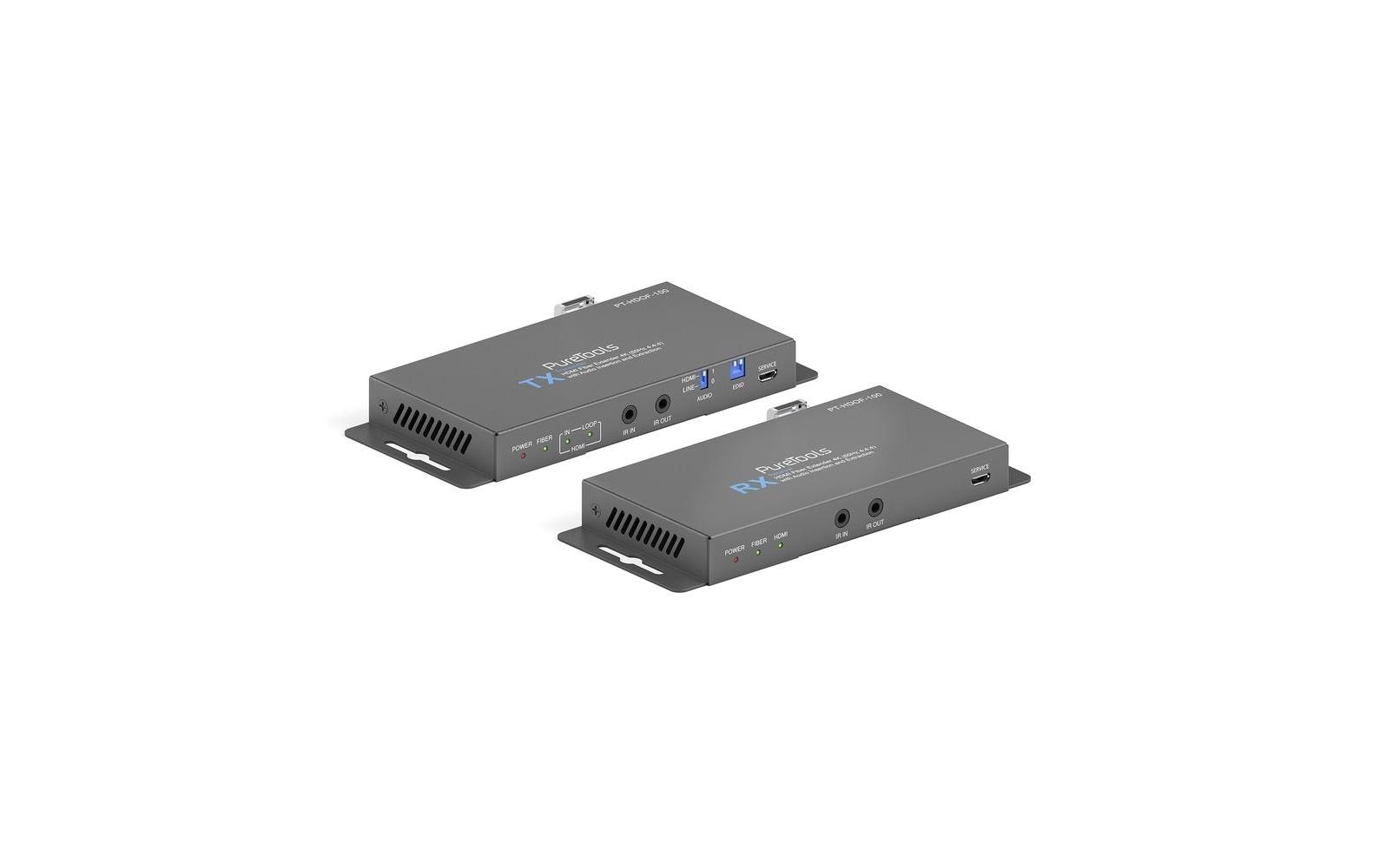PureTools PT-HDOF-100 HDMI Fiber Extender, 4K60Hz