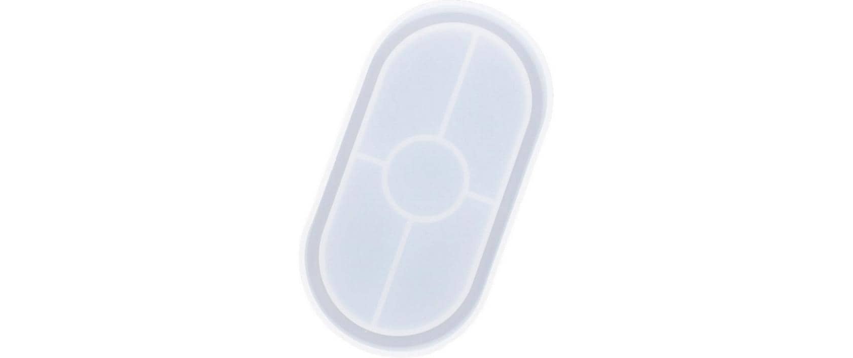 Jesmonite Giessform Silikon Schale/Untersetzer, 18x9.5cm, oval