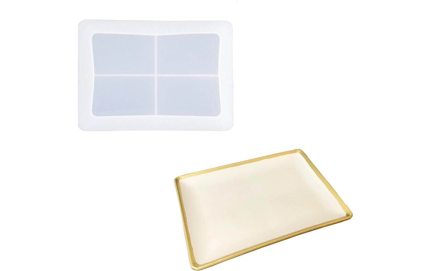 Jesmonite Giessform Silikon Schale 15 cm x 11 cm