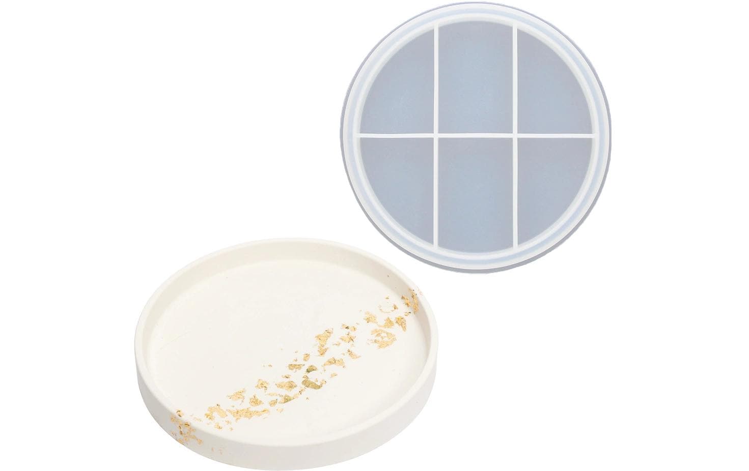 Jesmonite Giessform Silikon Runde Schale Ø 18,5cm x 2,3cm