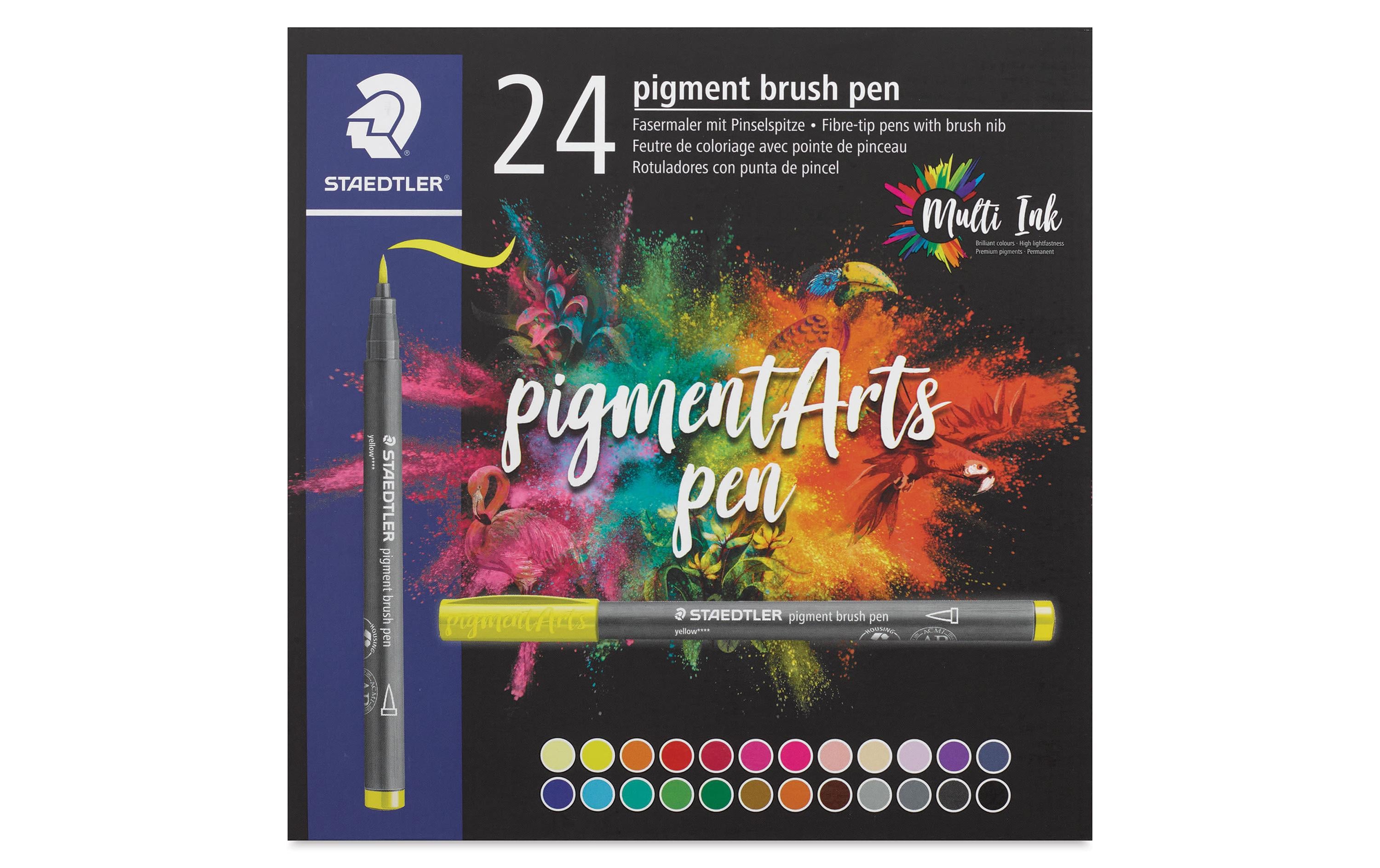 STAEDTLER Pigment Brush Pen 24er Schachtel Pigment