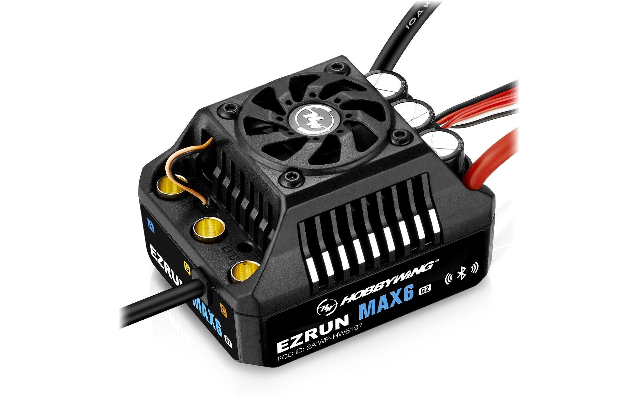 Hobbywing Ezrun MAX6 G2 Regler 200 Amp, 3-8s LiPo, BEC 8A