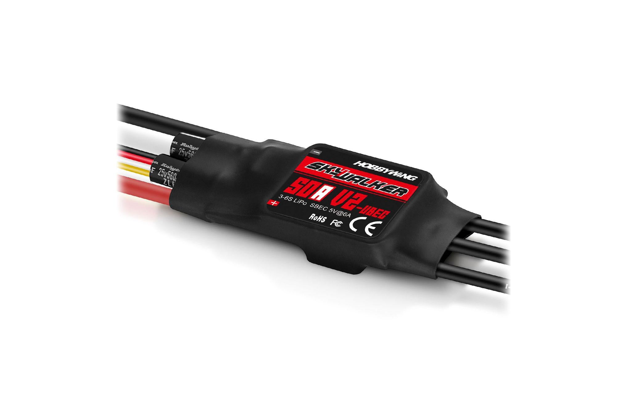 Hobbywing Skywalker V2 50A 6s 3-6s, 6A BEC