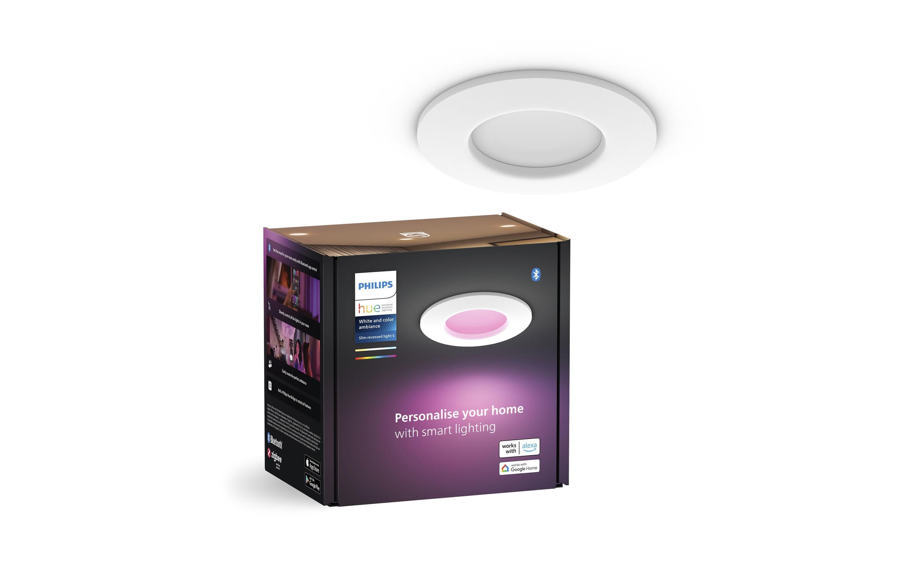 Philips Hue Slim Recessed Spot white 90mm