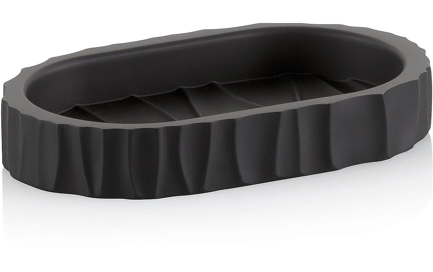 Kela Seifenschale Merida Grösse: 15 x 9 x 2.5cm, Schwarz