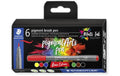 STAEDTLER Pigment Brush Pen 6er Schachtel Basic Colours
