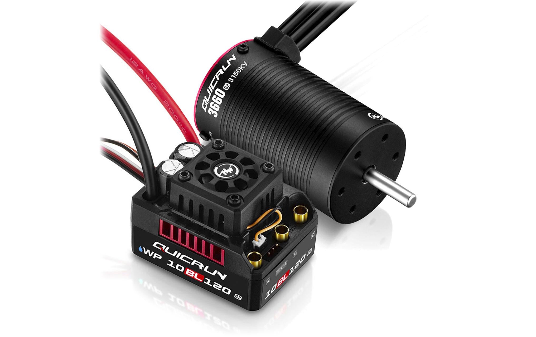 Hobbywing Combo WP10BL120G2 mit 3660SL-3150KV-G2
