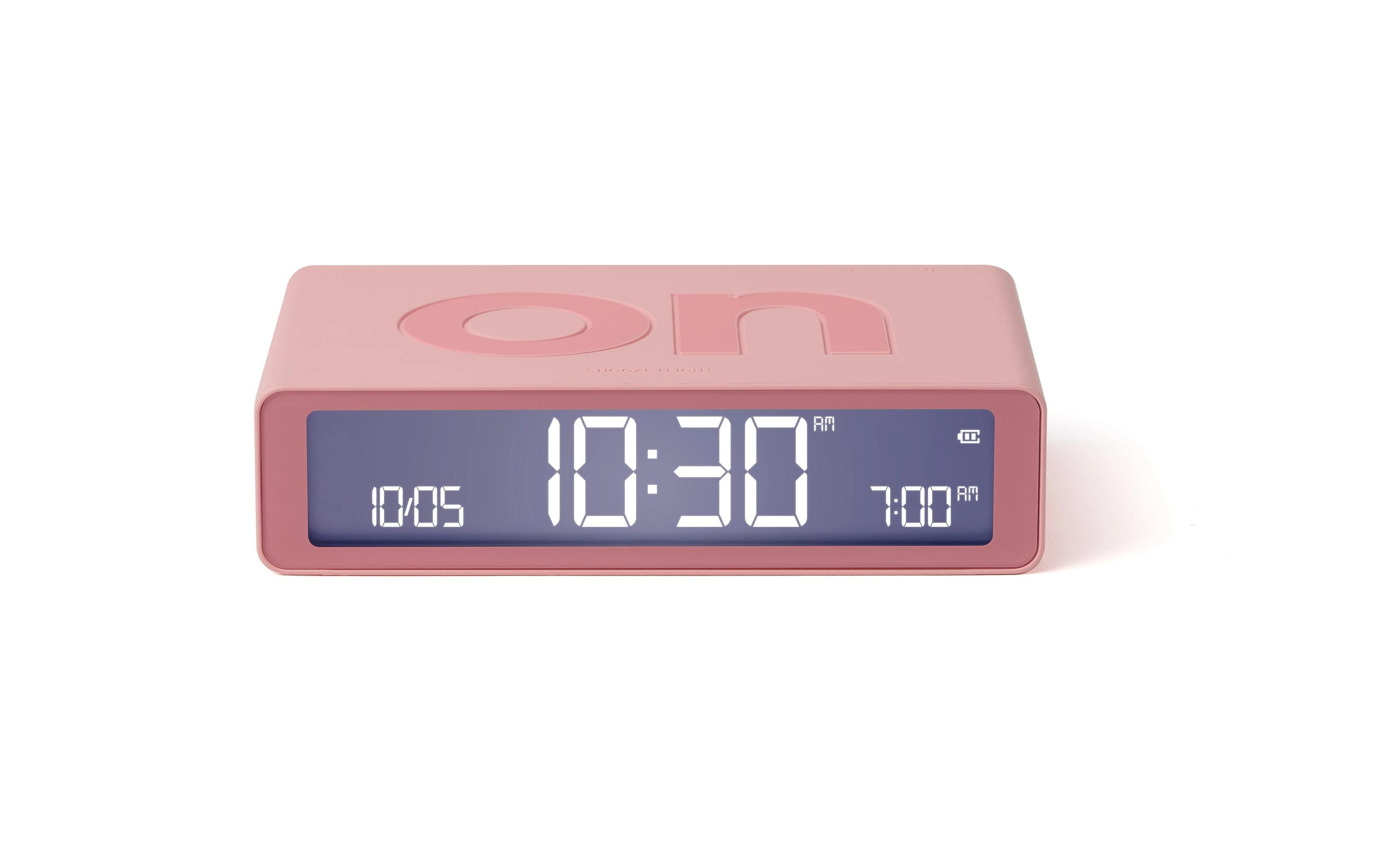 Lexon Digitalwecker Flip Classic LCD, inkl. USB-C Ladekabel, Pink