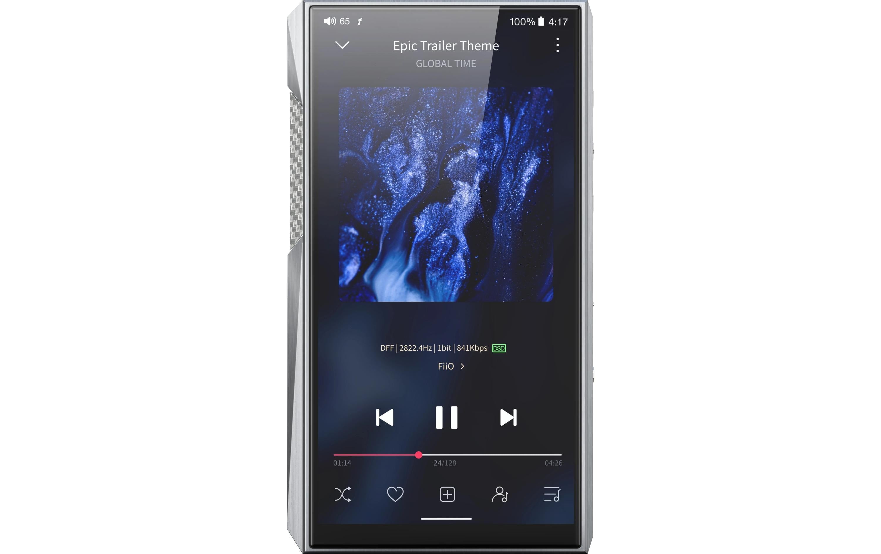FiiO M23, High Resolution Music Player Edelstahl, WiFi, 64GB, BT, Android 10