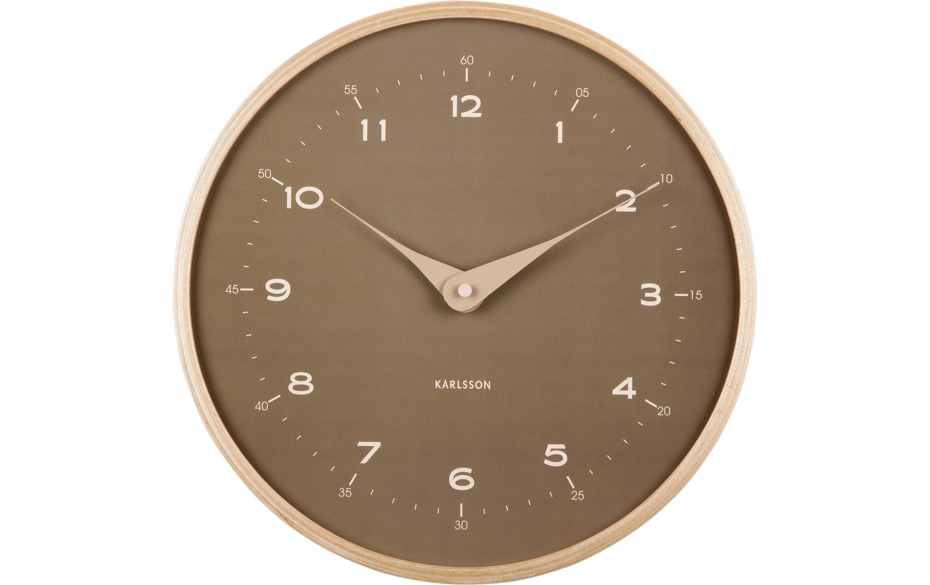 KARLSSON Wanduhr Osado Dome 30x4.3cm, exkl 1xAA, Moss Green