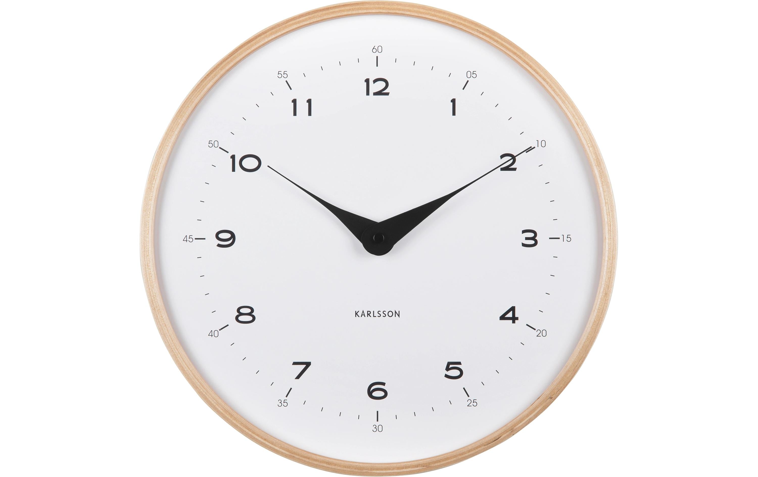 KARLSSON Wanduhr Osado Dome 30x4.3cm, exkl 1xAA, White