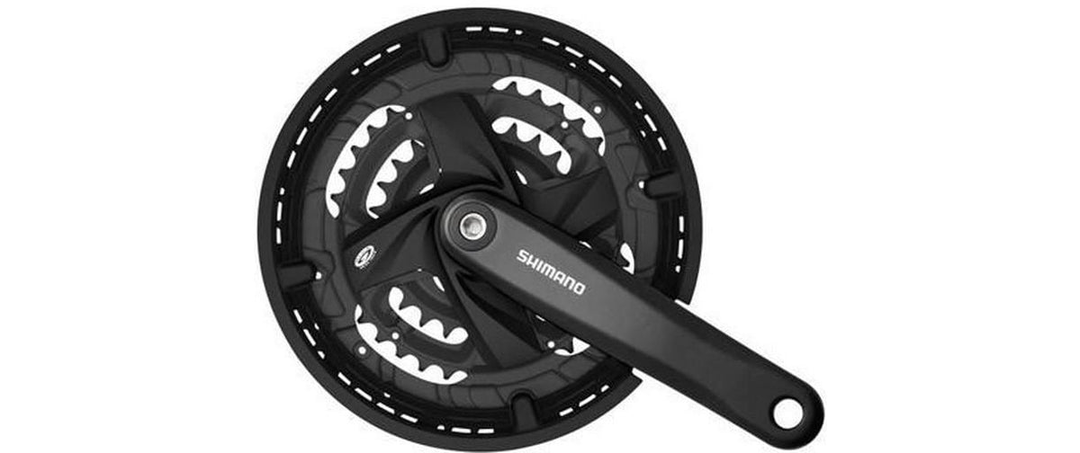 Shimano Kettenradgarnitur FC-M371-L 4-kant 175 mm 48x36x26 schwarz