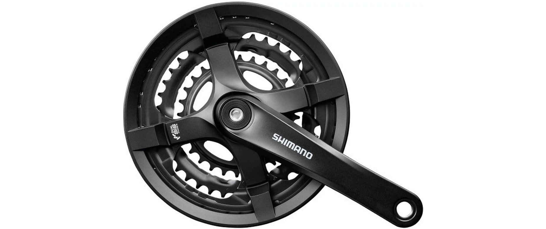 Shimano Kettenradgarnitur FCTY501 4-kant 170 mm 48x38x28 Hosenschutz schwarz