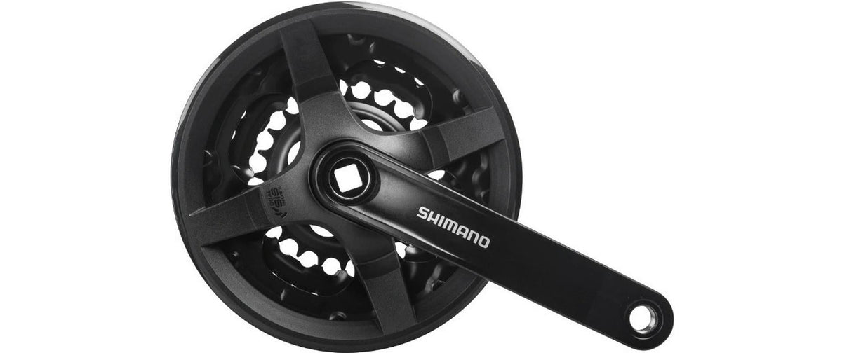 Shimano Kettenradgarnitur FCTY301 4-kant 150 mm 42x34x24 Hosenschutz schwarz