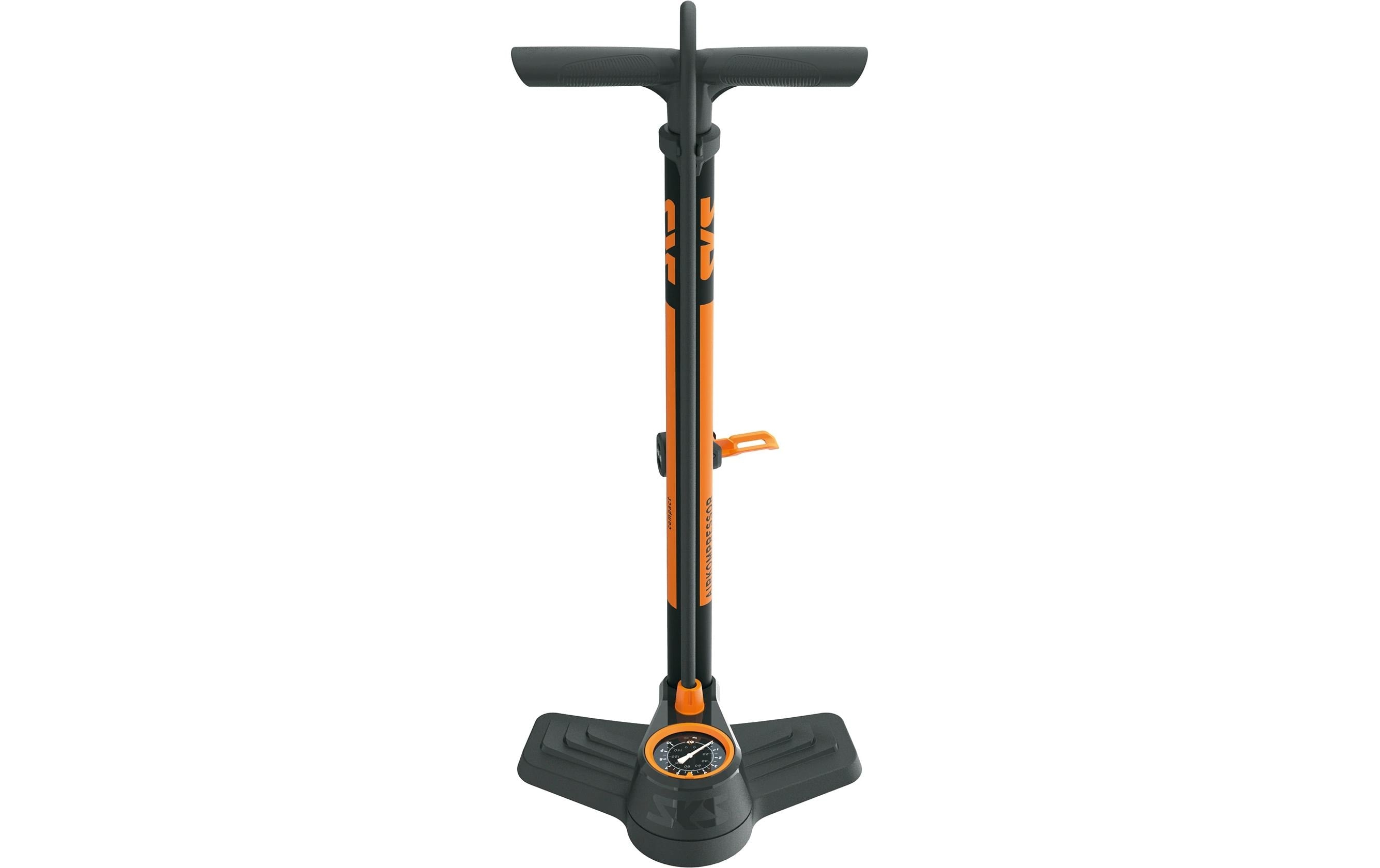 SKS Airkompressor Compact 10.0 Stahl, Multi Valve schwarz/orange
