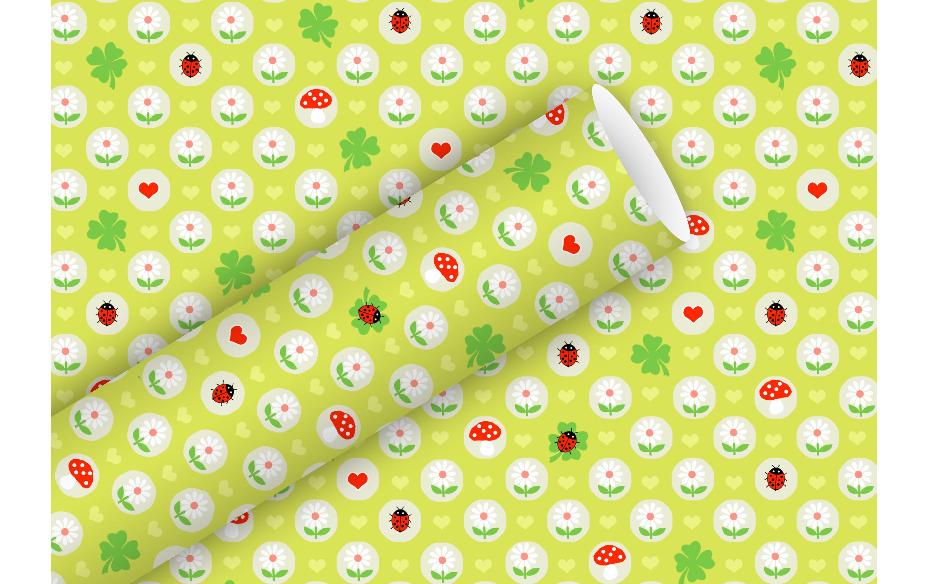 B+C Geschenkpapier 2  m x 70 cm Kleines GLück, 80 gm2