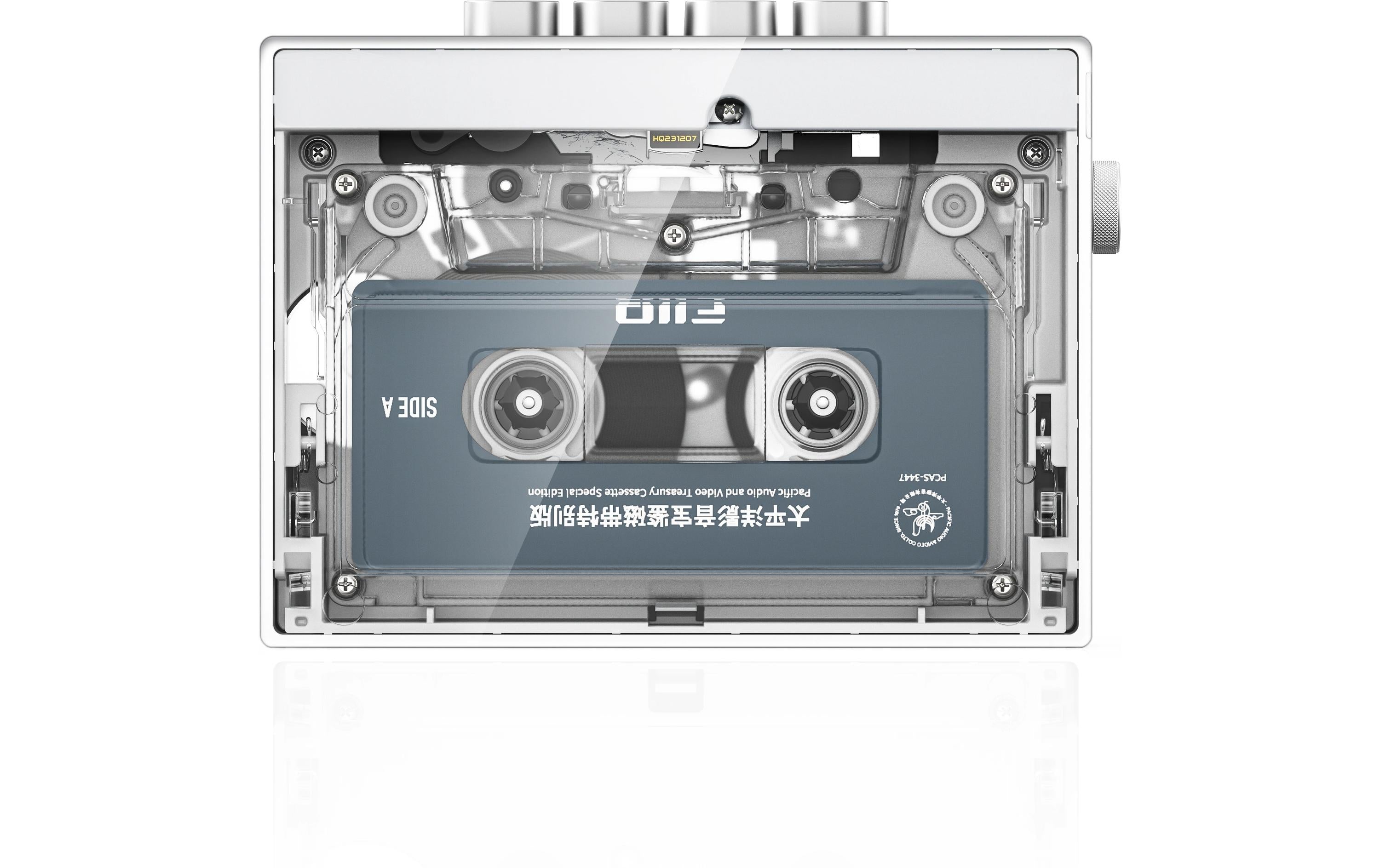 FiiO CP13 Kassettenspieler Transparent/Silber, Akku