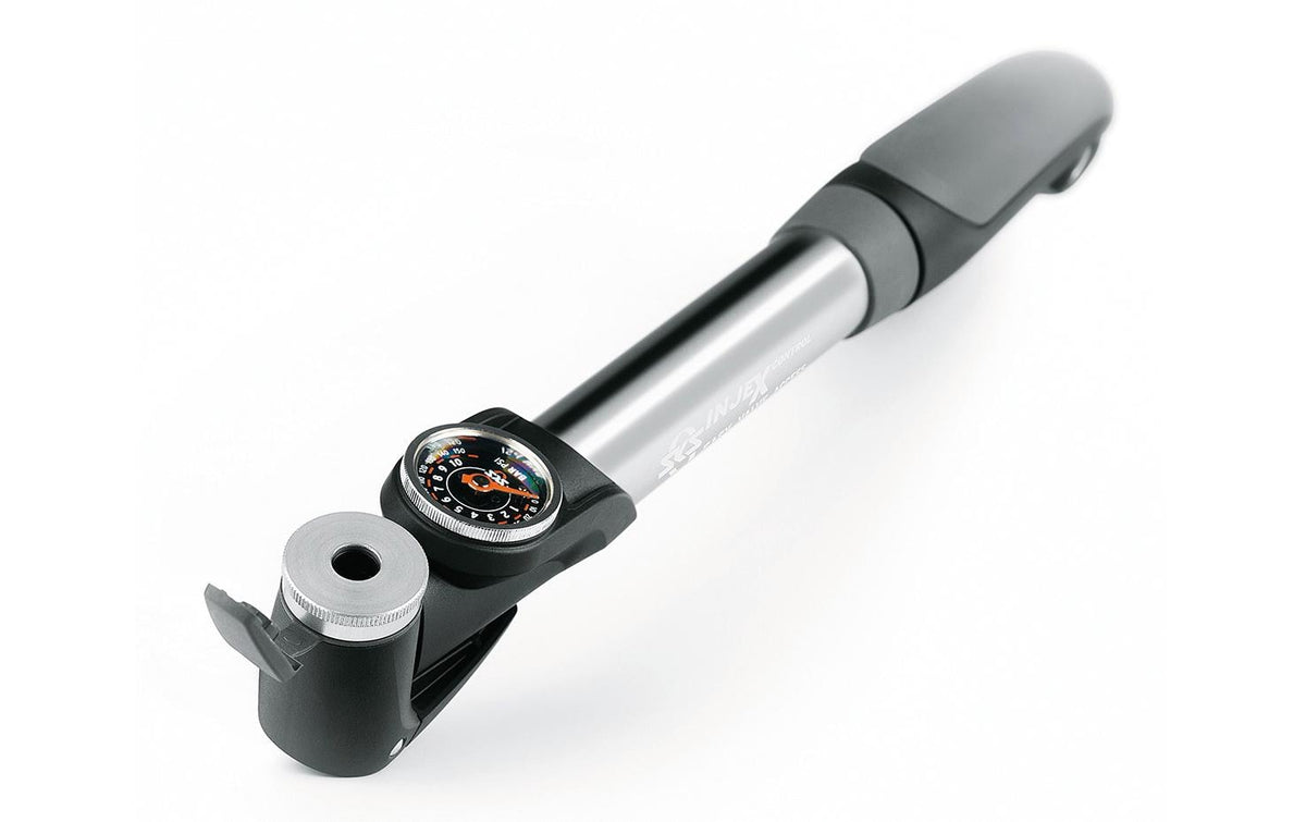 SKS Injex Control, Minipumpe Farbe: silber, mit Manometer