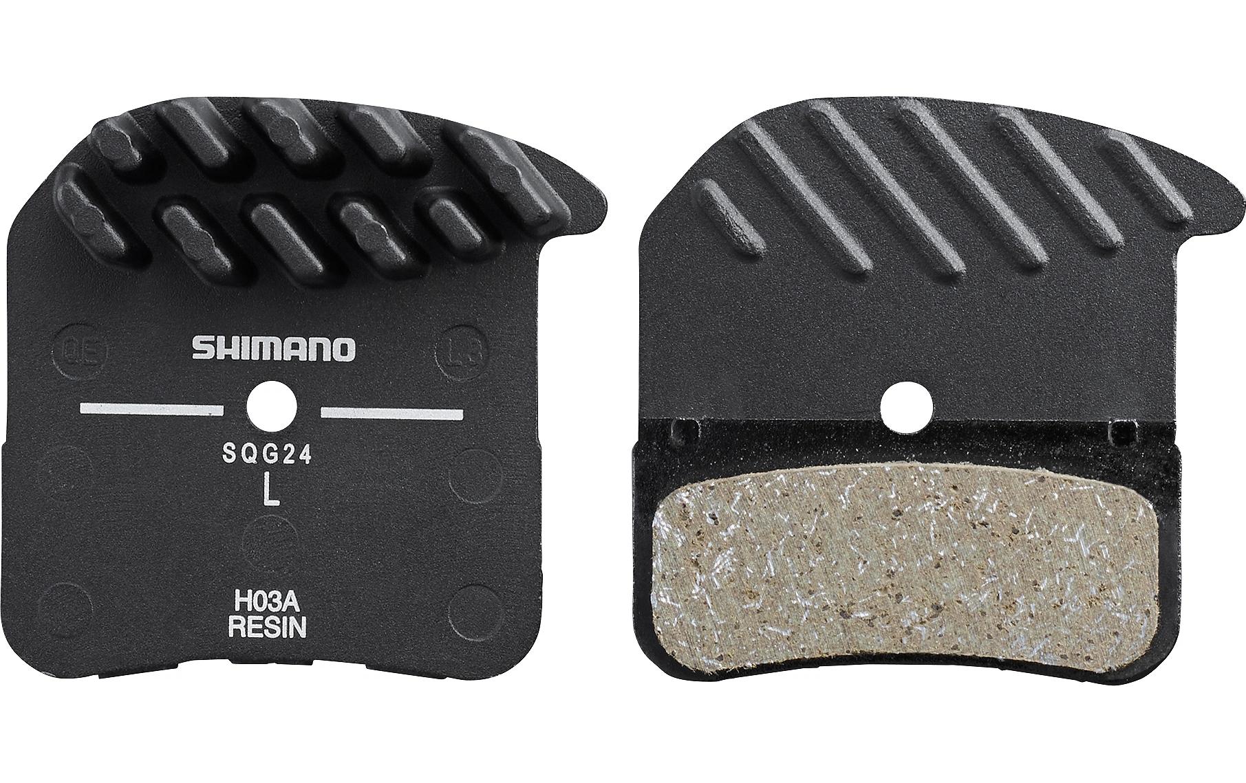 Shimano H03A, Bremsbeläge, Kunstharz mit Feder und Clip