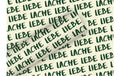 B+C Geschenkpapier 1.5 m x 70 cm By Nature Gras Lebe,Liebe grün, 80 gm2