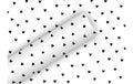 B+C Geschenkpapier 2  m x 70 cm Herzilein schwarz/weiß, 80 gm2