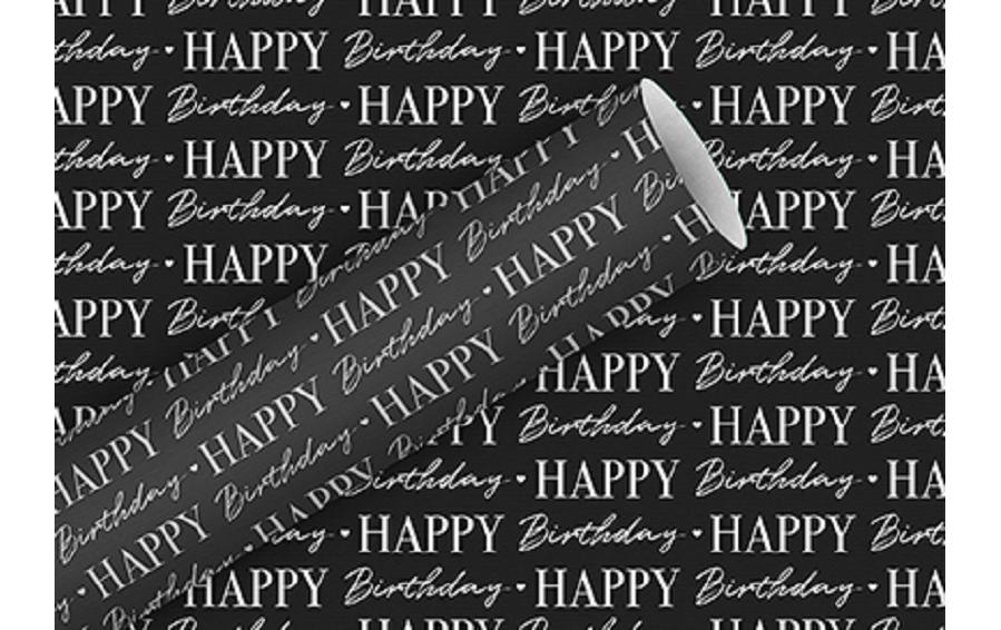 B+C Geschenkpapier 2  m x 70 cm HBy Nature Kraft ws.Graphic Bi., 70gm2