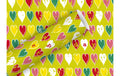 B+C Geschenkpapier 2  m x 70 cm Heart Birthday lime, 70gm2