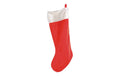 Dekomat Weihnachtssocke, Rot-Weiss Plüsch, 85 cm