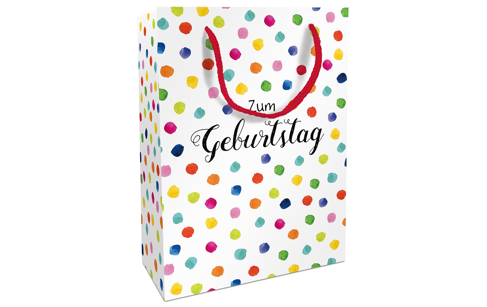 B+C Geschenktasche Happy Dots Grösse:  26x36x13 cm