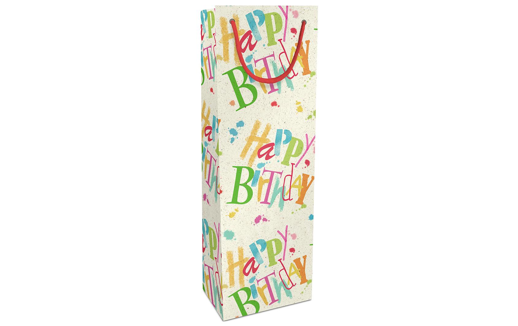 B+C Flaschentasche Birthday Dance Grösse:  12x36x8cm