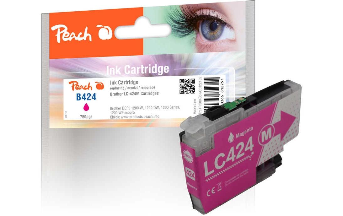 Peach Tinte Brother LC-424 Magenta 750 Seiten